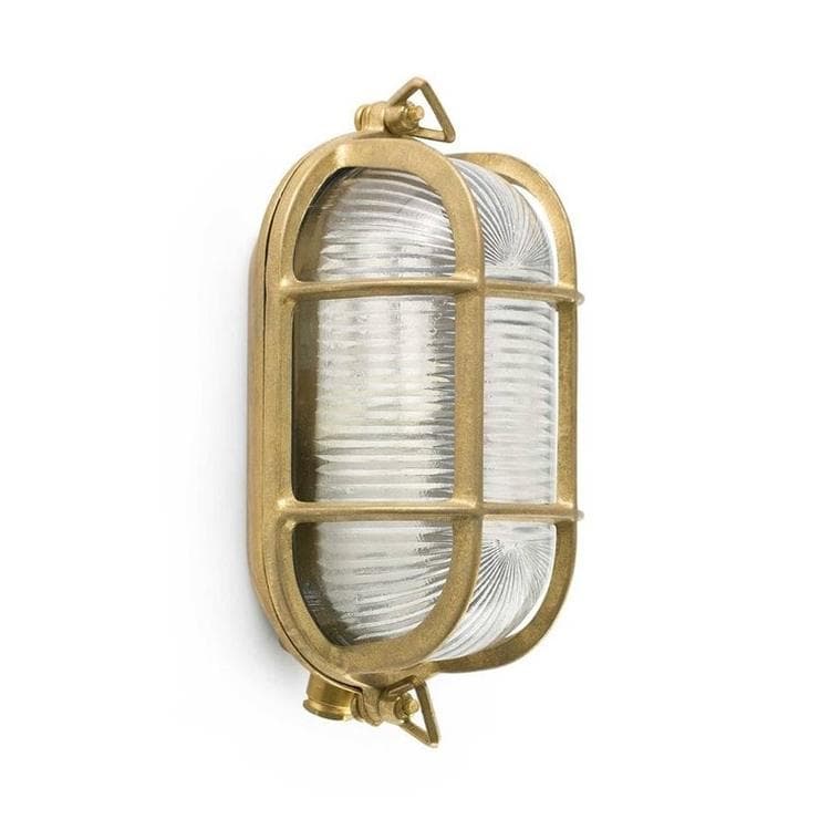 Faro Barcelona - Lampa ścienna lub sufitowa Cabo Led 1xE27 A60 - Kinkiet, mosiądz i kryształ, żarówka nie jest dołączona