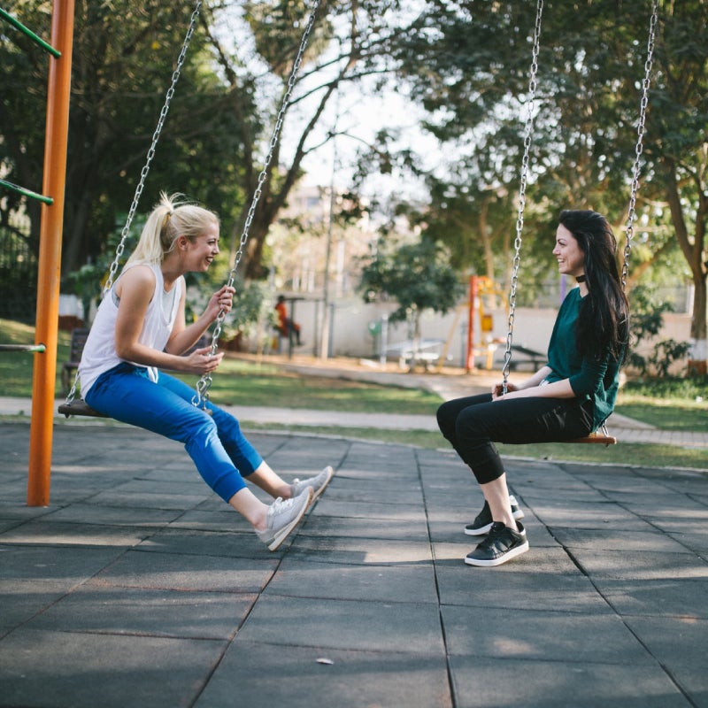 Pavimento para parques infantis Ladrilhos verdes de 20 mm de espessura (50 cm x 50 cm) - 3