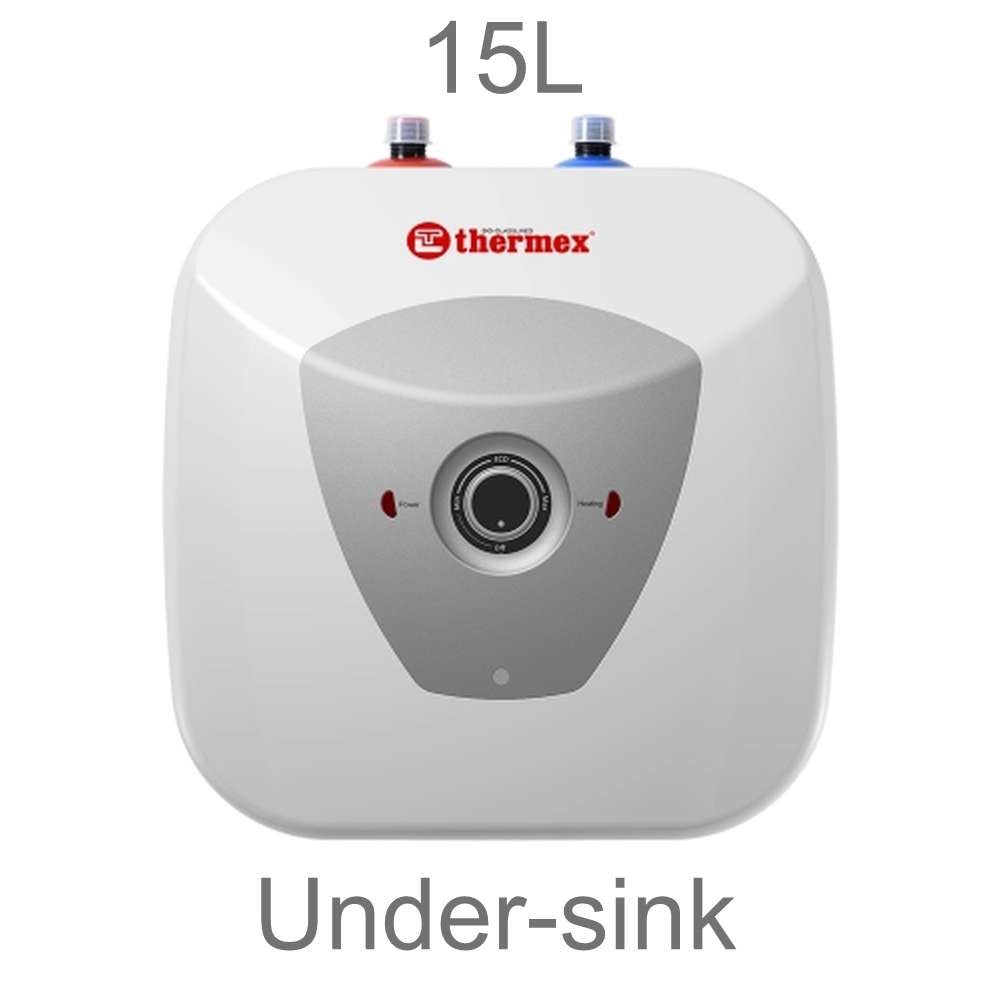 Elektryczny podgrzewacz wody THERMEX HIT PRO 15L, montaż pod zlewem (przyłącza u góry)