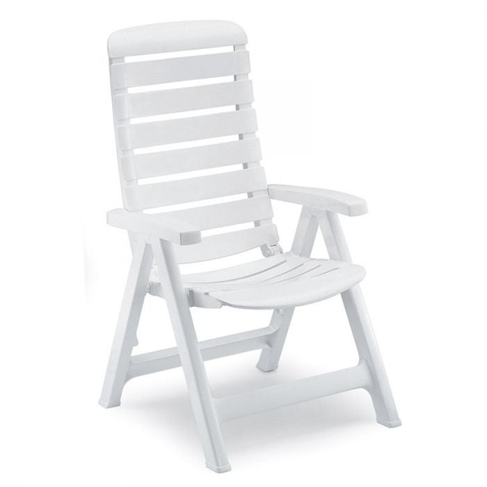 Fauteuil Cléopâtre Pliant en Résine Blanc 1125 Scab - 2