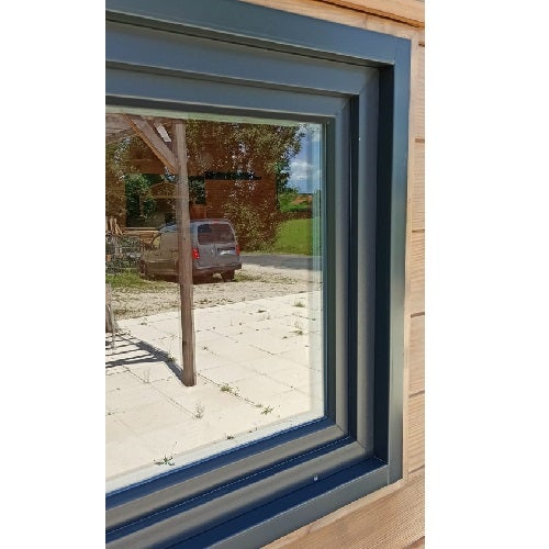 Studio de jardin NANTUA 20m² - Bois Douglas épaisseur 55mm - Baie vitrée Alu & Fenêtres PVC GROSFILLEX - Toiture Bacacier avec voliges - 8