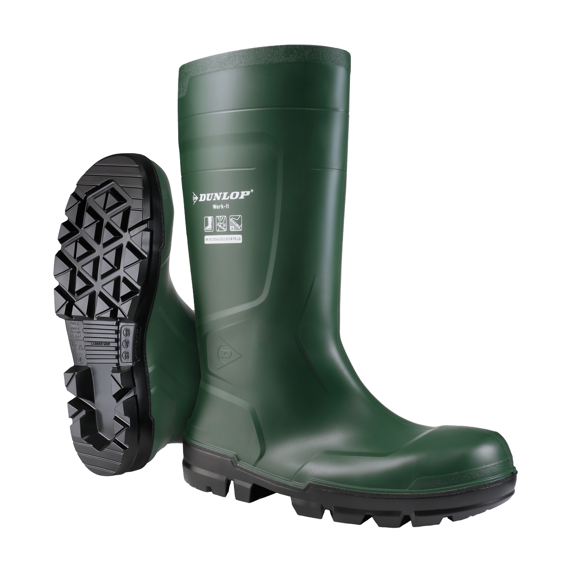 Bota de agua Dunlop Work-It Full Safety S5 SR verde-46 Leroy Merlin