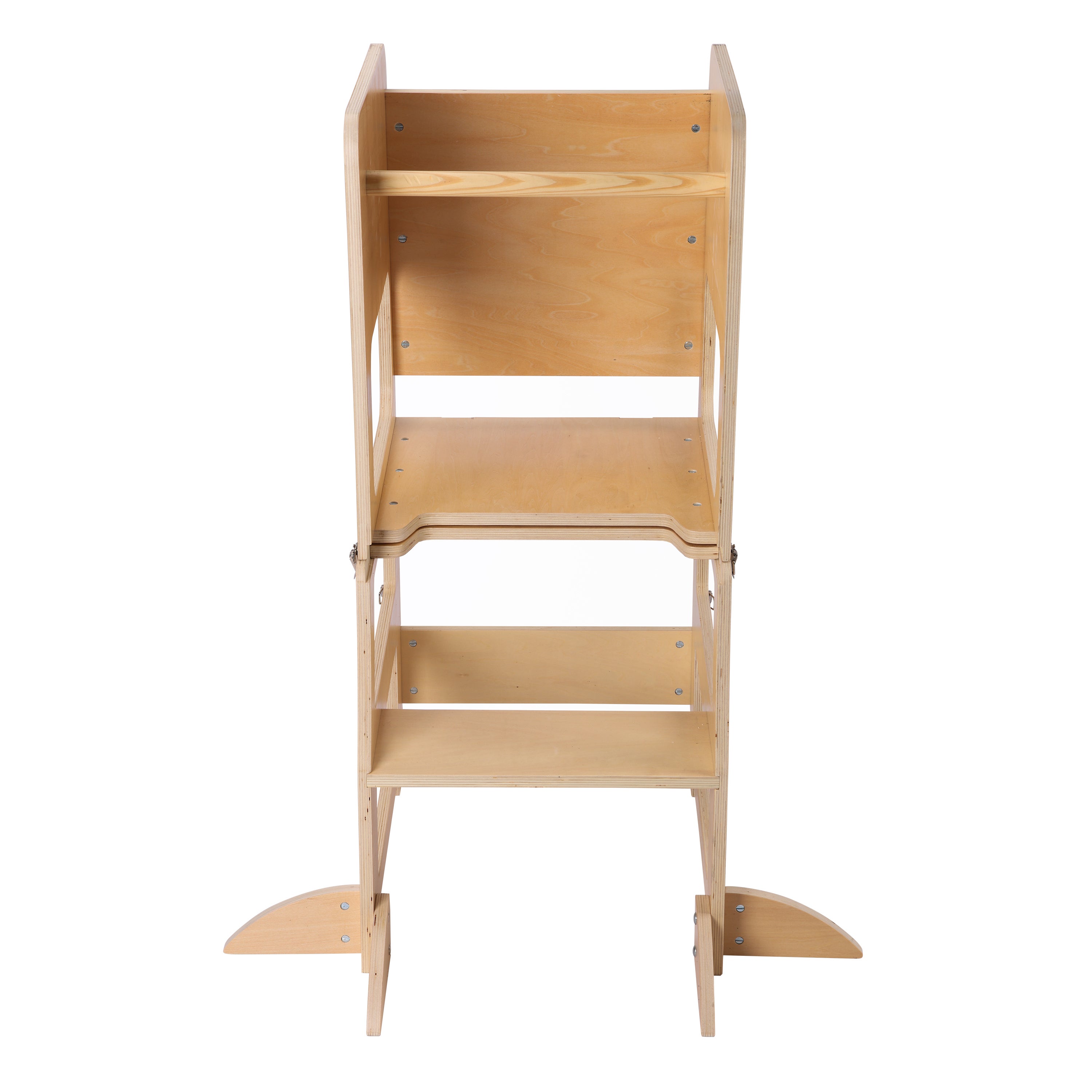 Sunny Mae Tour d'orientation 2 en 1 couleurs naturelles | Tour d'apprentissage pour enfants | Avec tableau noir, table avec banc | 49 x 40 x 92 cm - 5