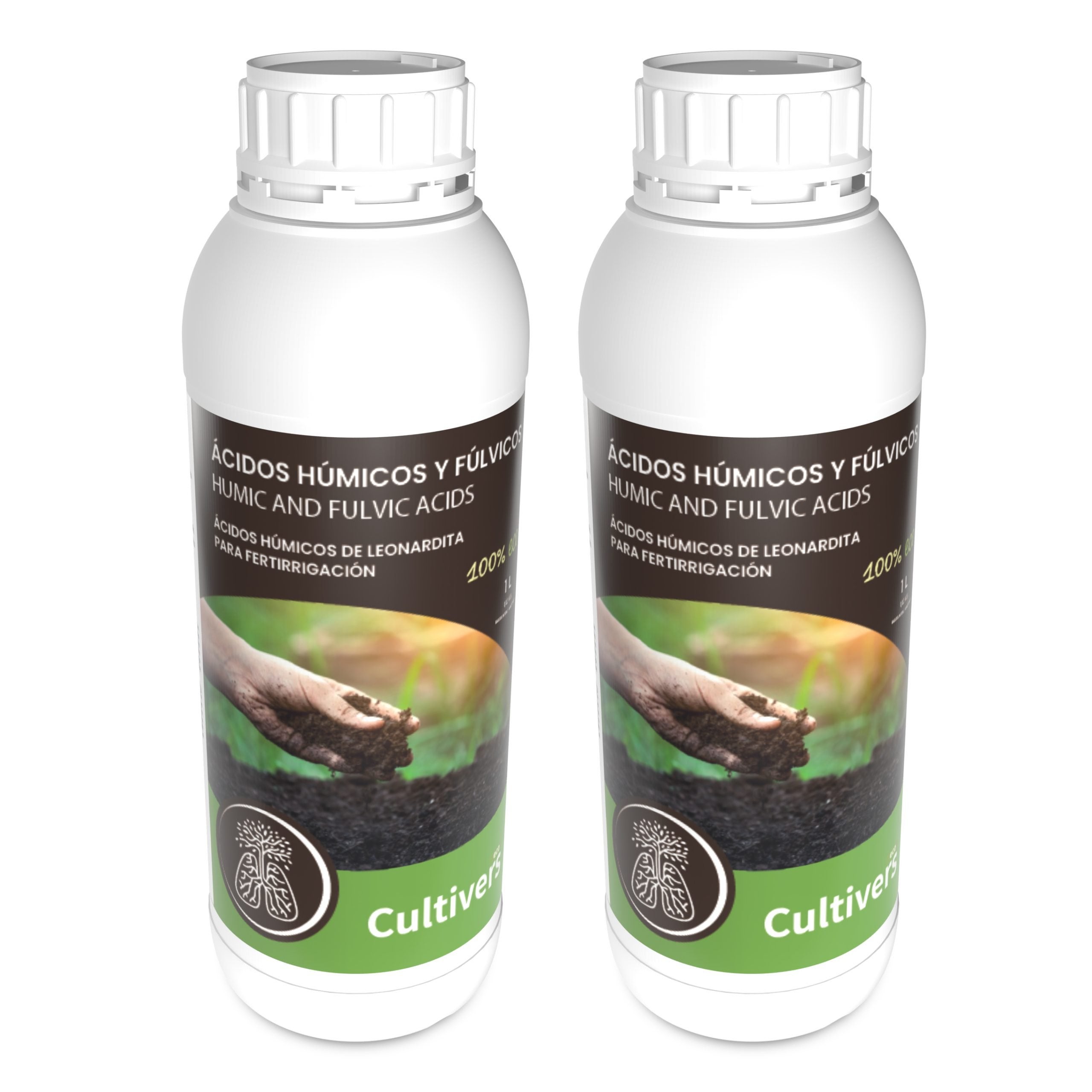 CULTIVERS Force Humic HD – Fertilizzante A Base Di Acidi Umici E Fulvici 1kg, Super Concentrato, 100% Solubile