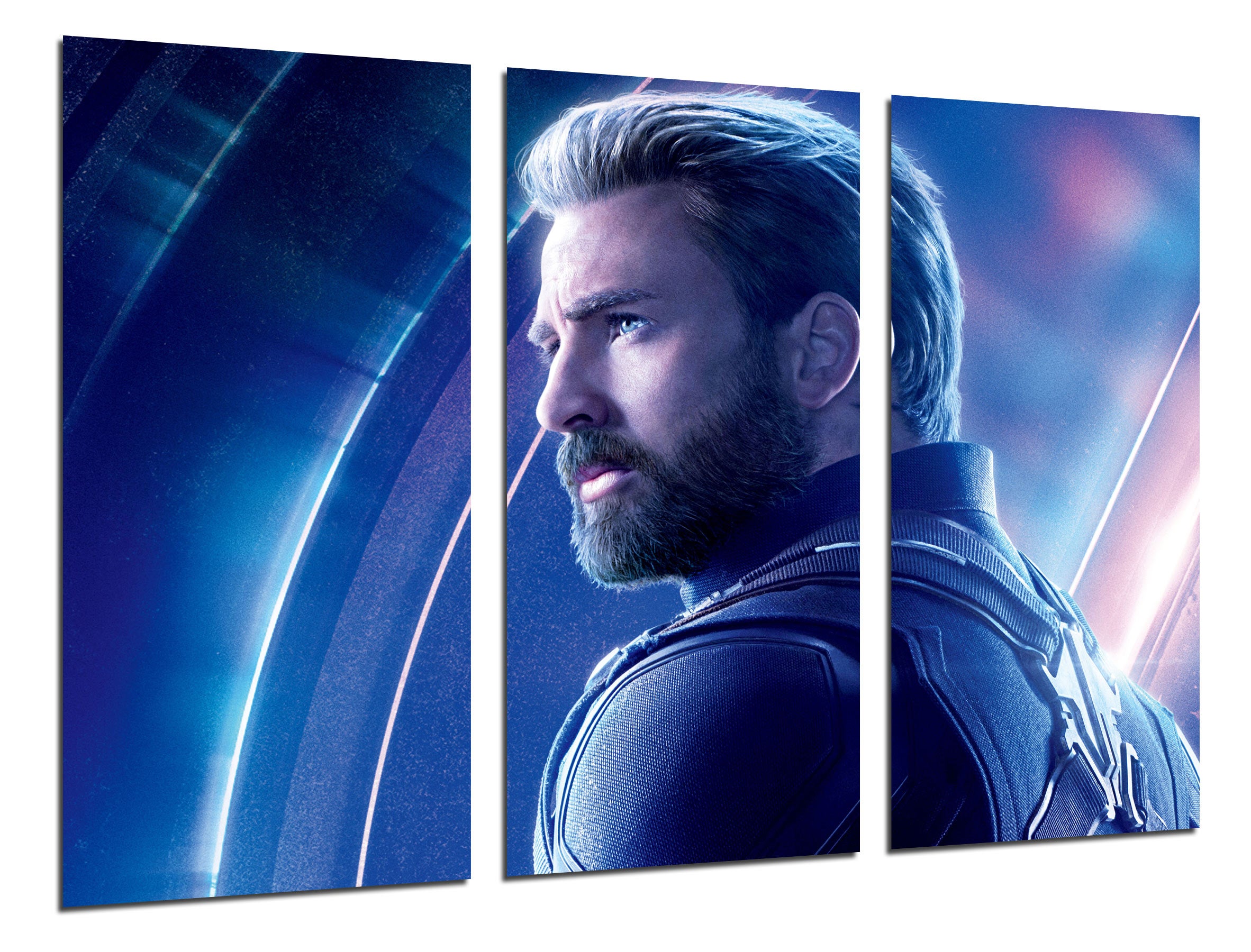 Set cuadros peliculas superheroes, capitan america, los vengadores la guerra infinita, impresión digital sobre madera