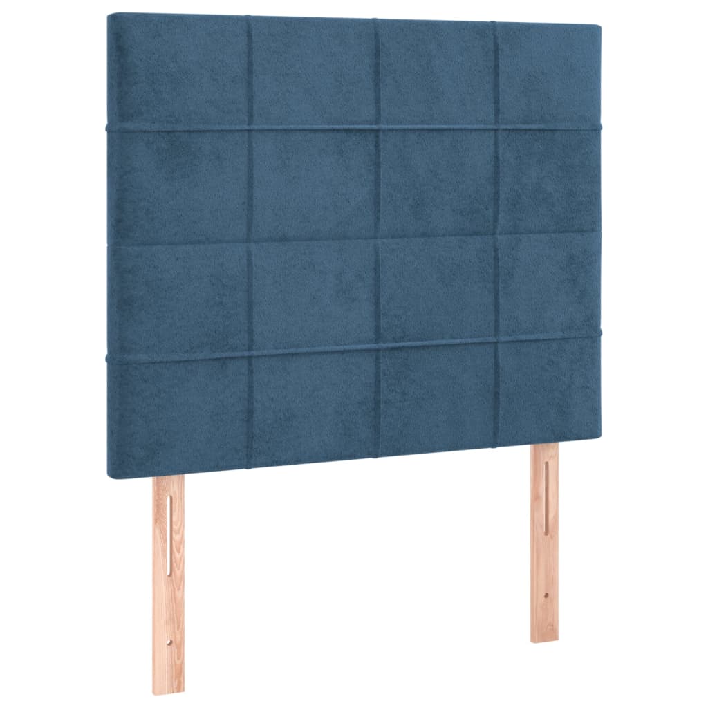 Sommier à lattes avec matelas Bleu foncé 100x200 cm — COMFORTXL - 5