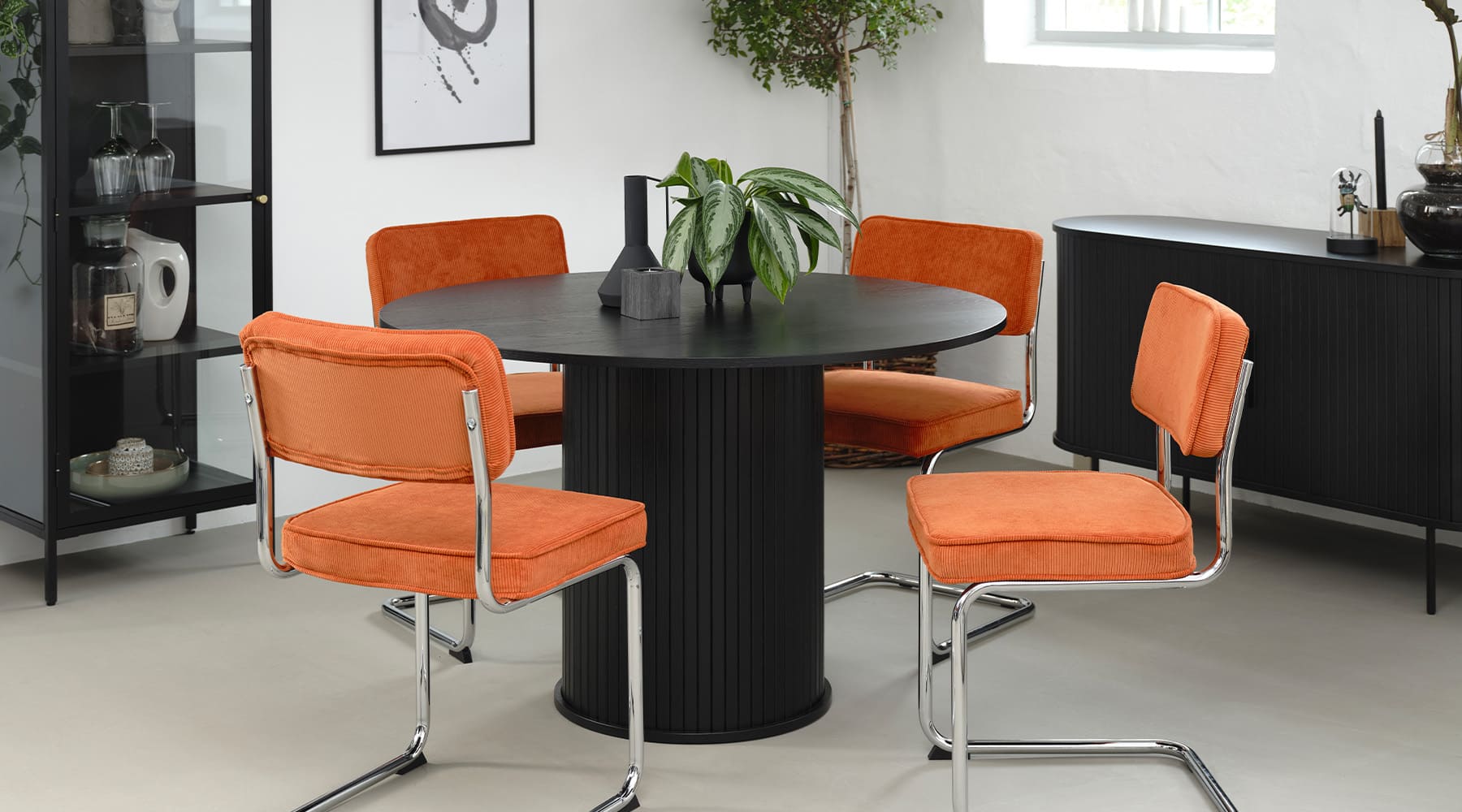 Table à manger bois noir alba 120x120cm | Leroy Merlin