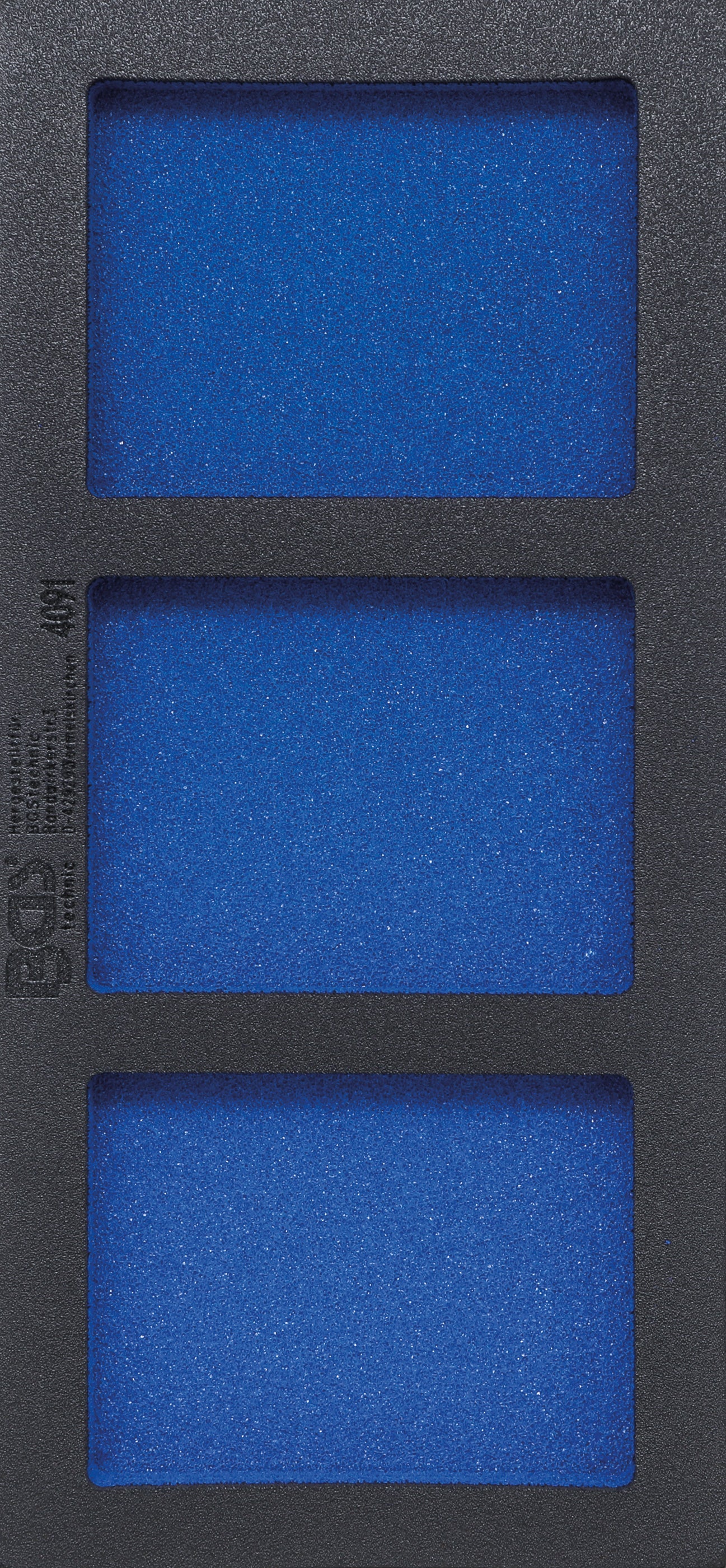 BGS Wkład do wózka warsztatowego 1/3, pusty: 3 przegródki 408 x 189 x 32 mm - 4091