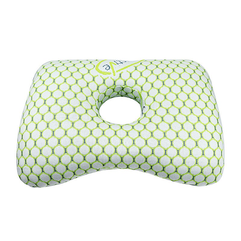 Oreiller de piercing pour les personnes dormant sur le côté, oreiller réglable en mousse à mémoire de forme pour douleurs d'oreille, coussin d'oreille pour TMJ, CNH et sténose du cou