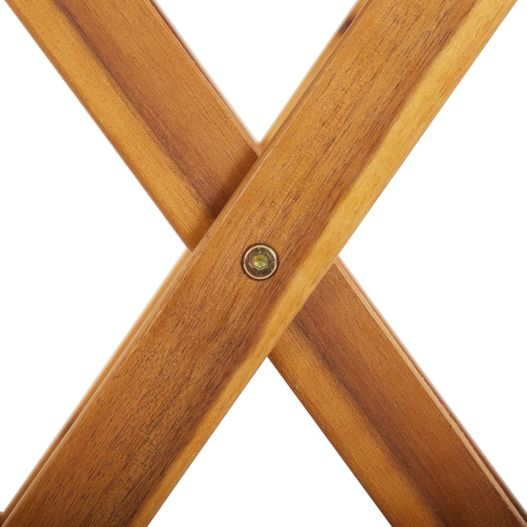 Table à manger de jardin carré en Bois Marron 4 places - 9