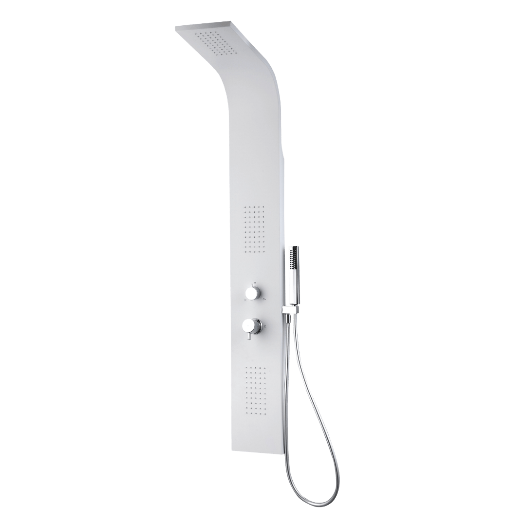 Esseflat panel prysznicowy mechaniczny Biały