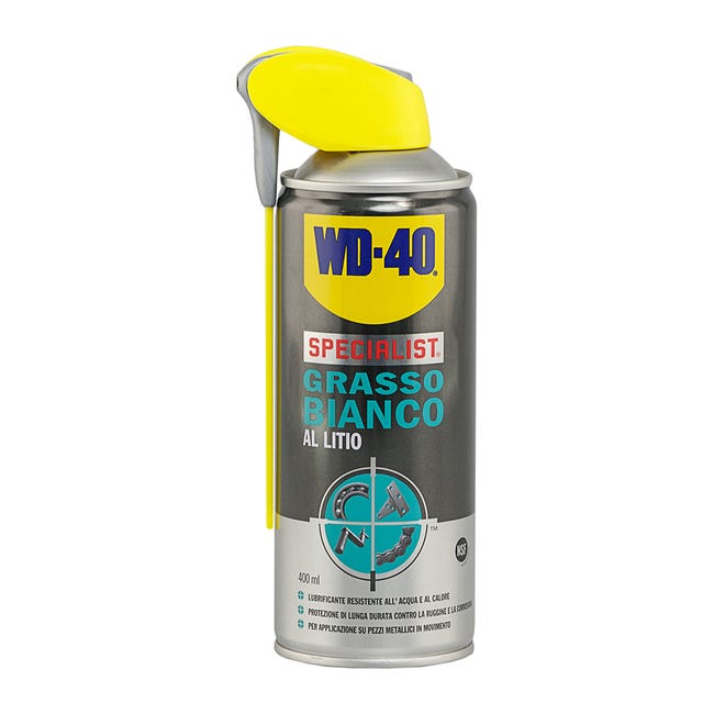 WD-40 SPECIALIST SPRAY 2 POSIZIONI GRASSO BIANCO AL LITIO WD-40 SPECIALIST SPRAY 2 POSIZIONI GRASSO BIANCO AL LITIO
