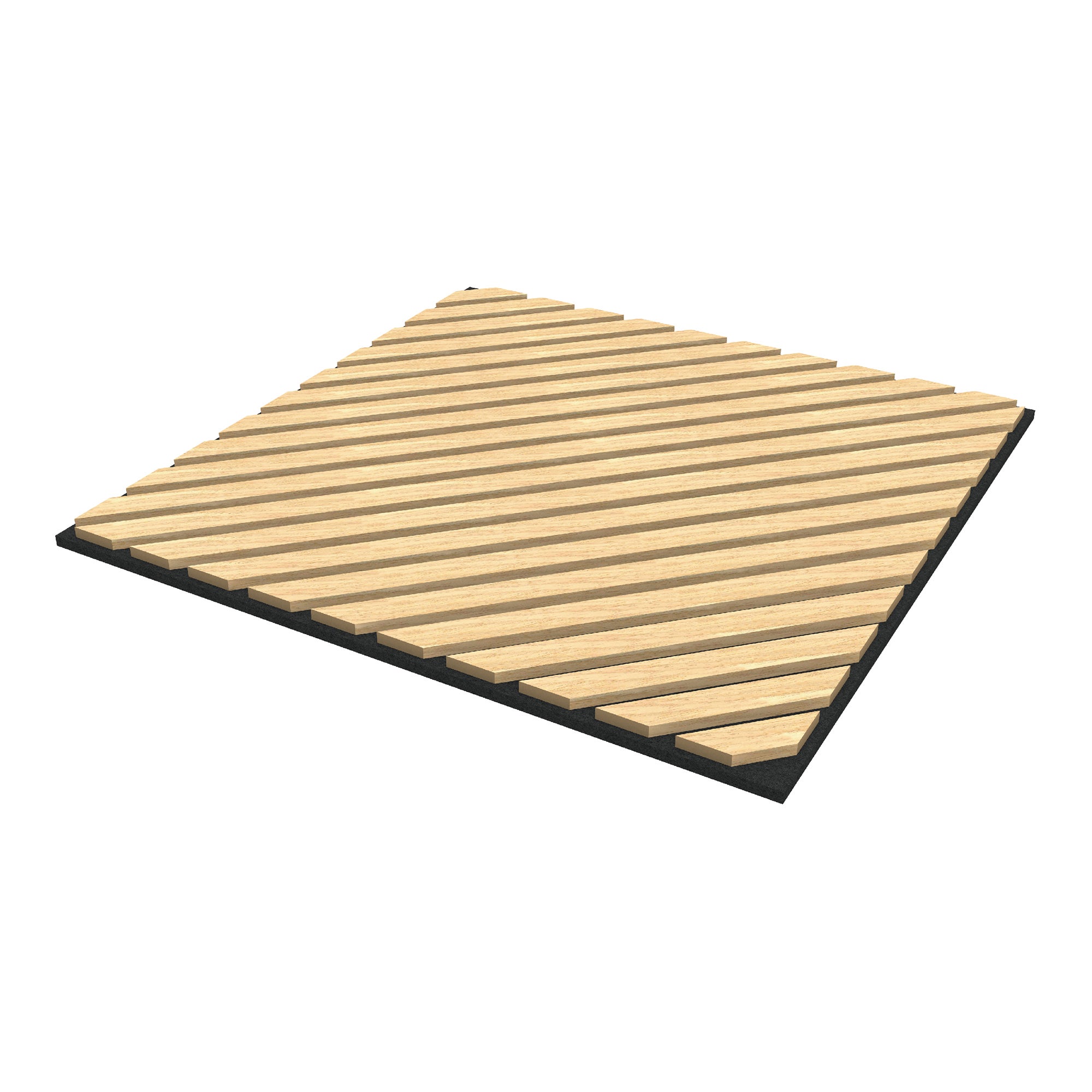 Conjunto de 4 painéis acústicos 3D Vang com lâminas diagonais 1,44 m² Carvalho claro [NEU.HOLZ] - 4