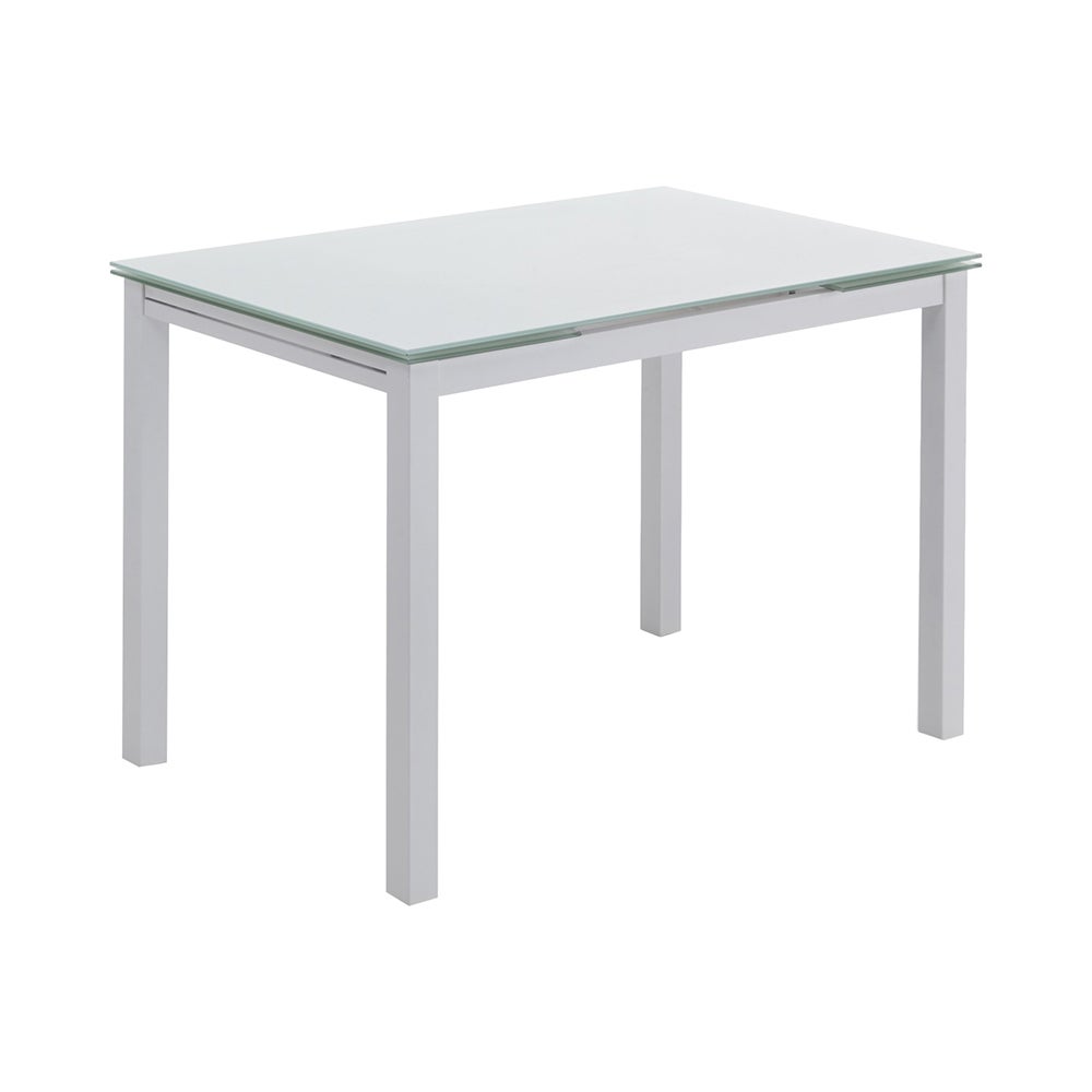 Table de cuisine avec dessus en verre extensible 110-170x76cm Cleve - 3