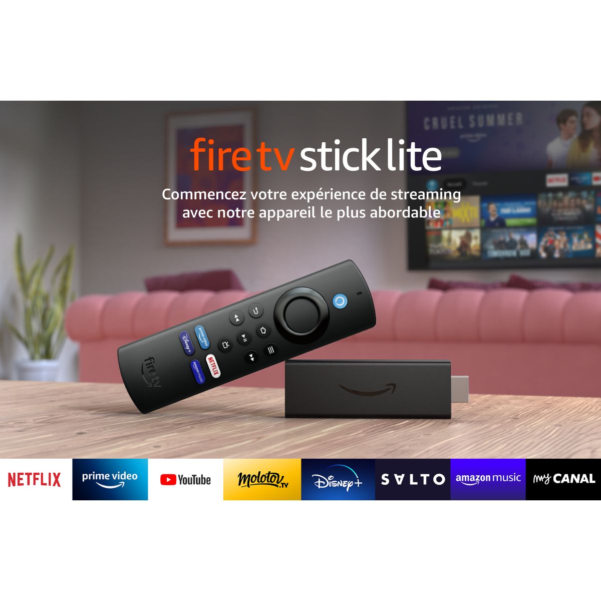 Passerelle multimédia AMAZON Fire TV Stick Lite telecommande alexa - 2