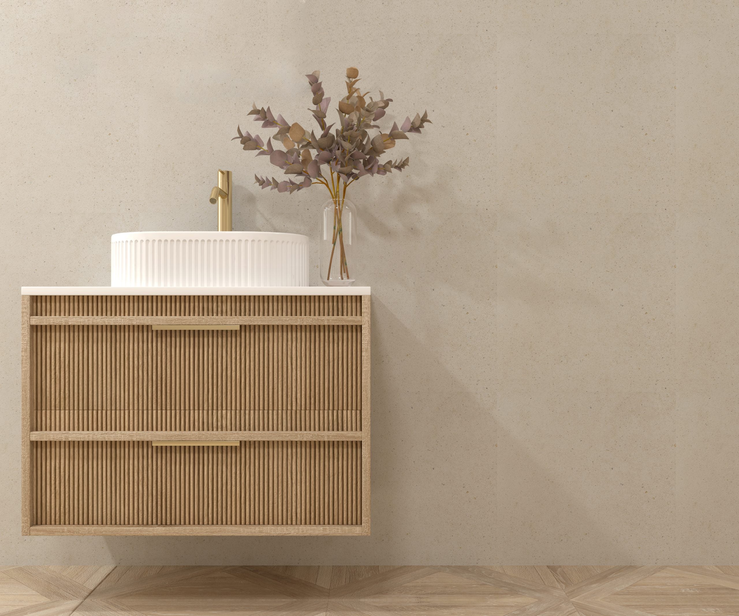 Emene Pack mueble de baño con lavabo PARALLÈLE alcatraz 80cm - 2