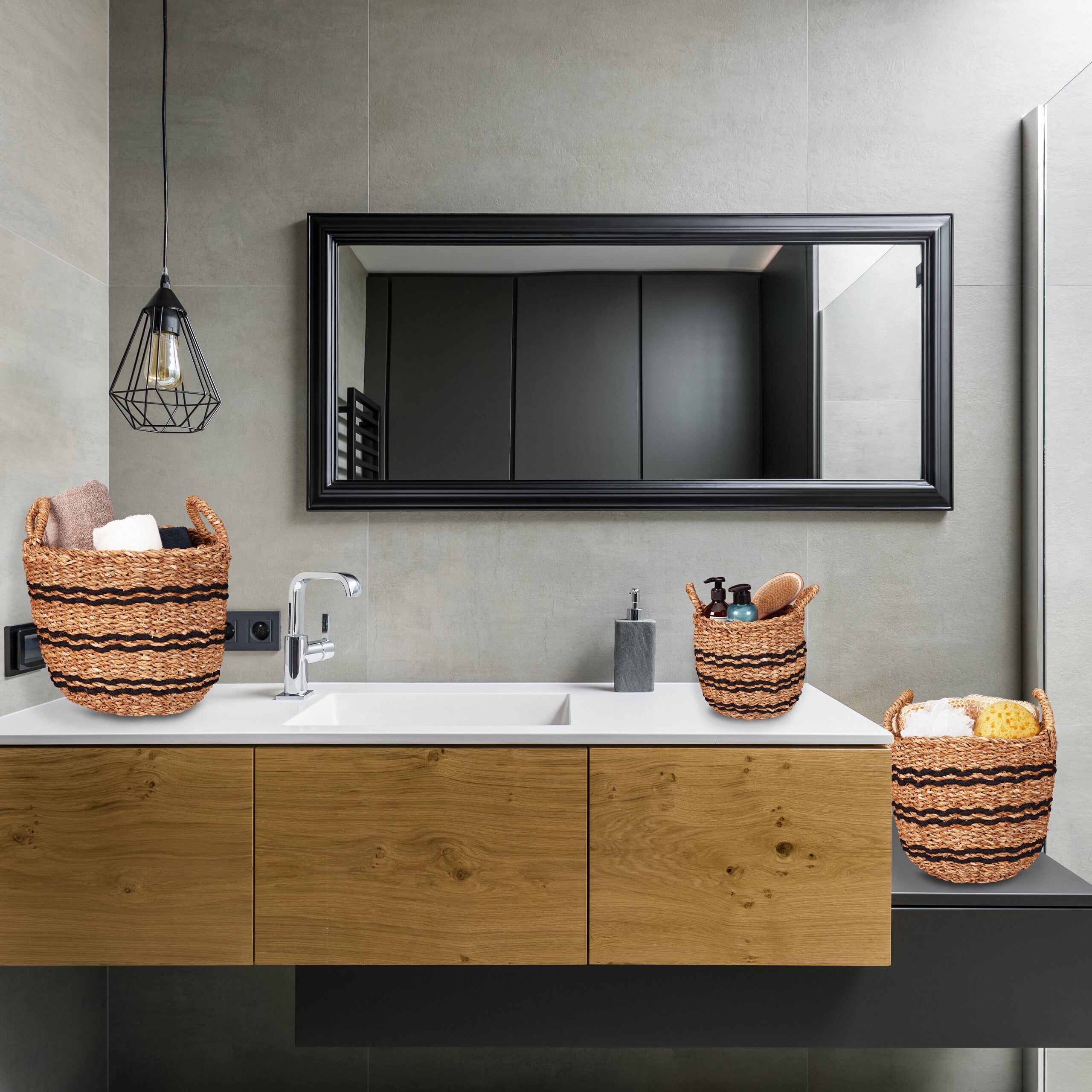 Relaxdays Lot De 2 Corbeilles De Rangement, En Jacinthe D'Eau, 2