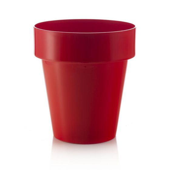 Sottovaso Rotondo In Plastica Effetto Terracotta, Spetebo 39 Cm, Resistente Agli Agenti Atmosferici - Foto 3