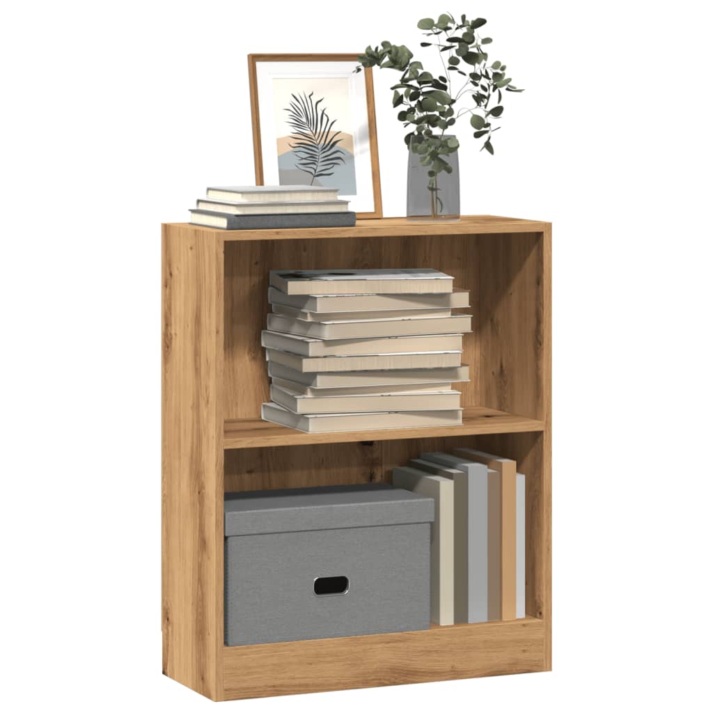 Bibliothèque pour Séjour en Bois Marron H. 24 x l. 60 x P. 24 cm - 2