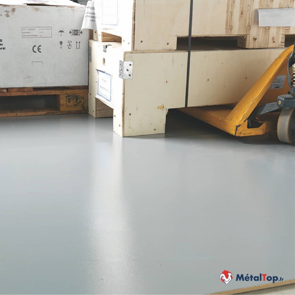 Peinture Sol Beton - Metaltop - Gris poussière - RAL 7037 - Pot 5L - 6