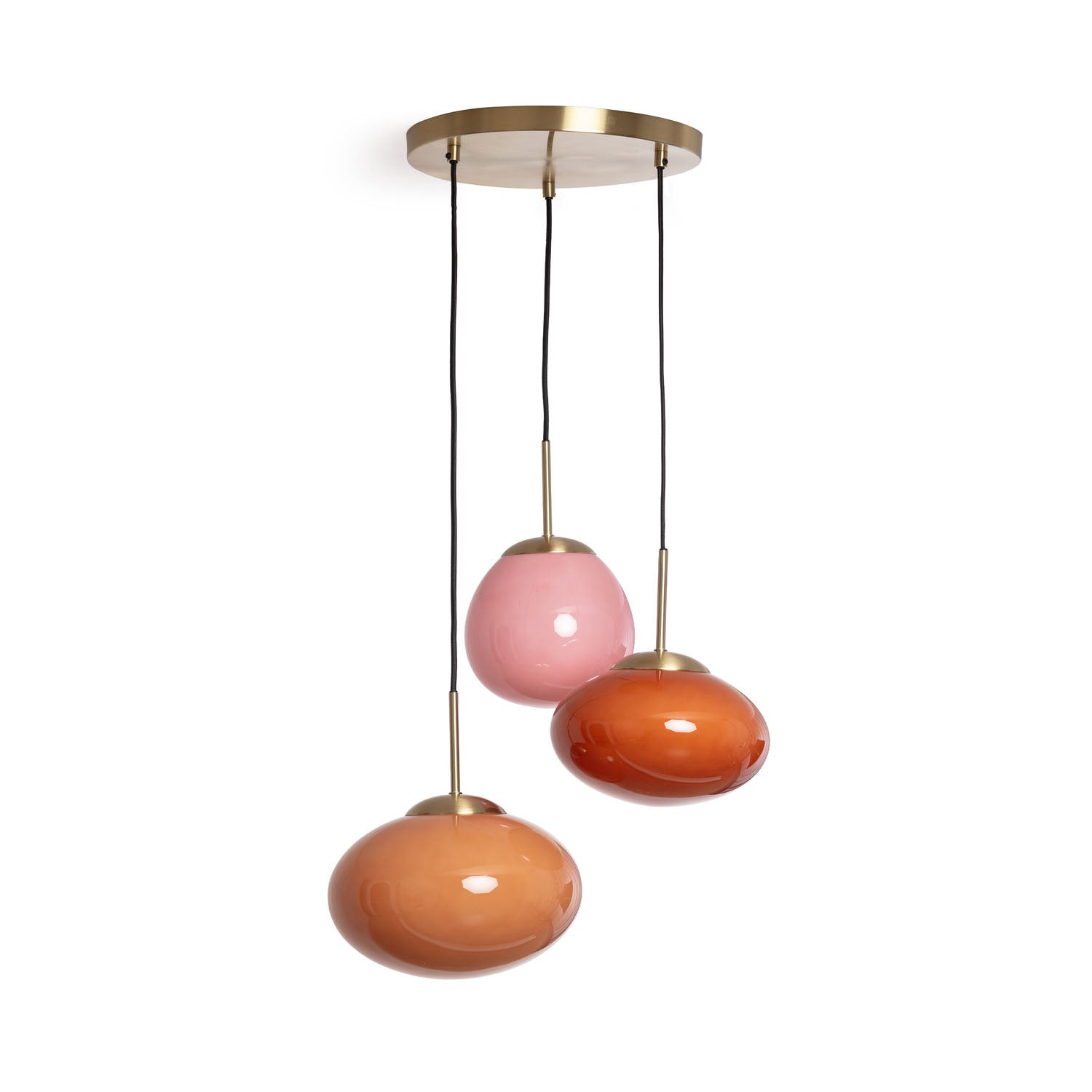 LEDKIA LIGHTING Lampada A Sospensione Amina In Vetro Ambrato - E27 - Vintage Per Cucina E Soggiorno - 4