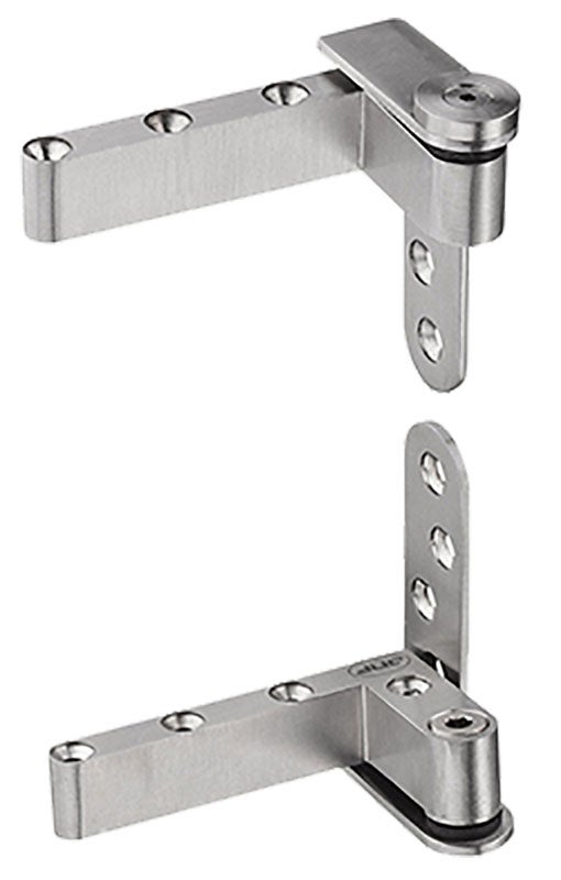 Pivots haut-bas porte bois - Charge maxi : 40 kg - Décor : Satiné - Matériau : Inox 304 -ITAR