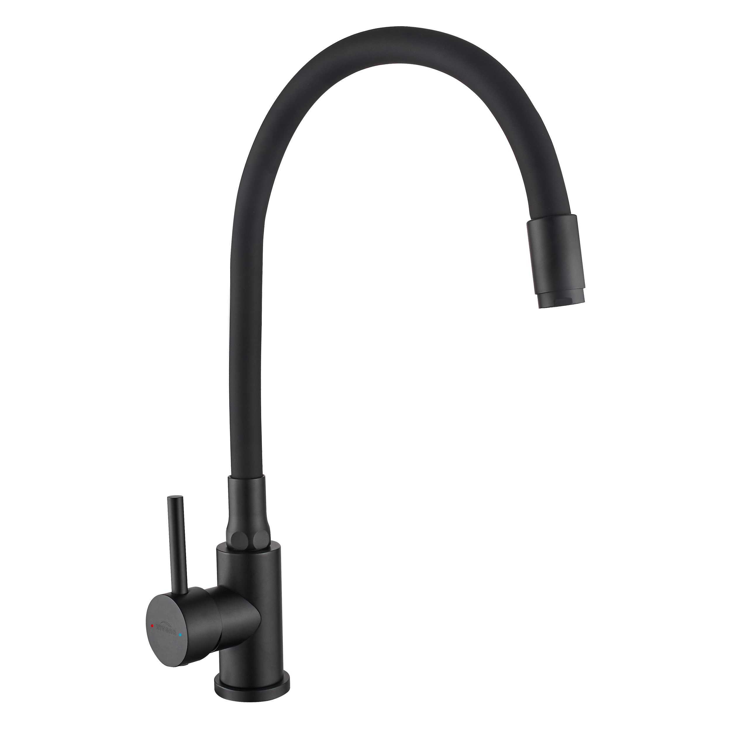 Bateria kuchenna Invena Efi z elastyczną wylewką, czarny