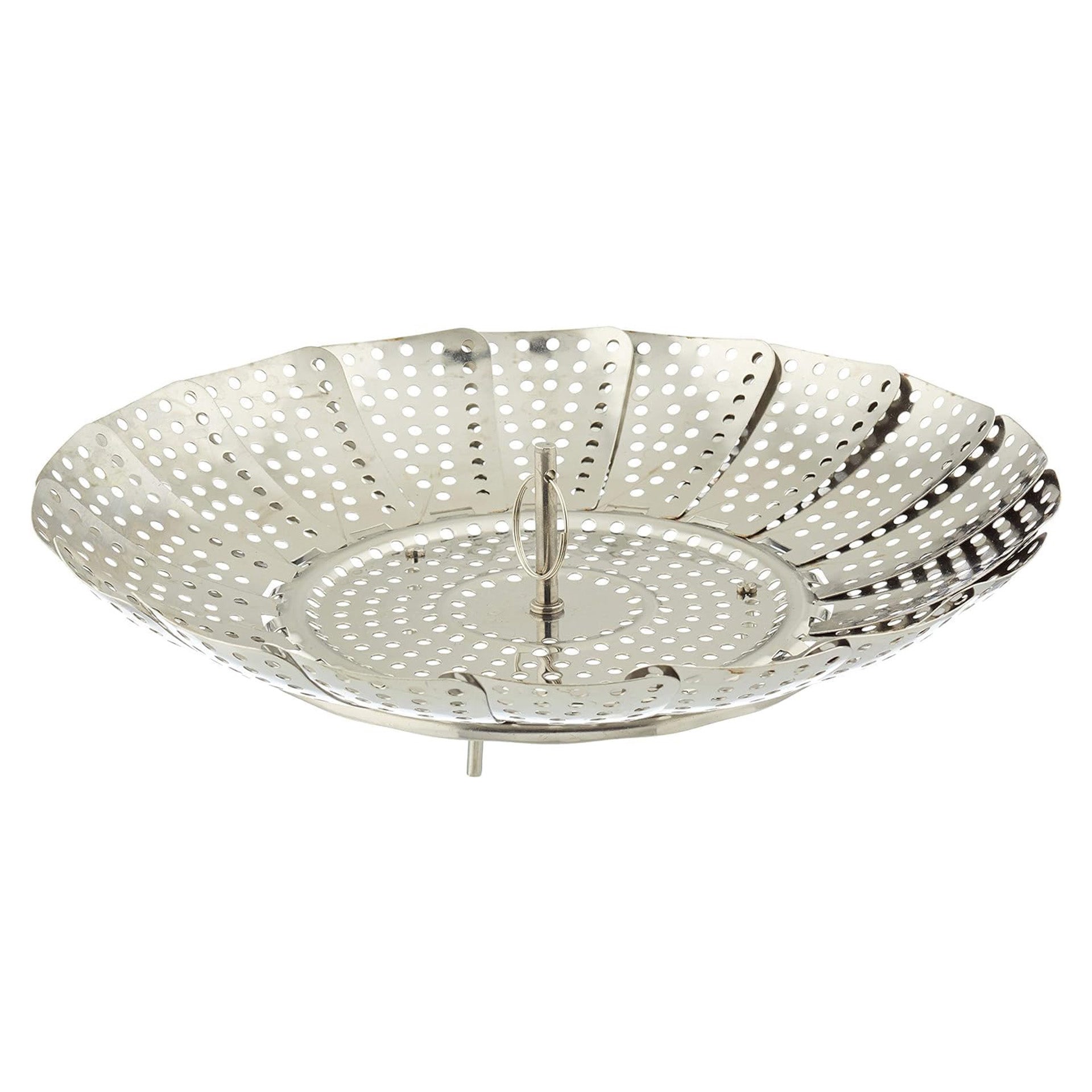 Cestello Per Cottura A Vapore Fackelmann | Acciaio Inox Pieghevole | Diametro 14-24 Cm | Per Verdure E Pesce - Foto 3