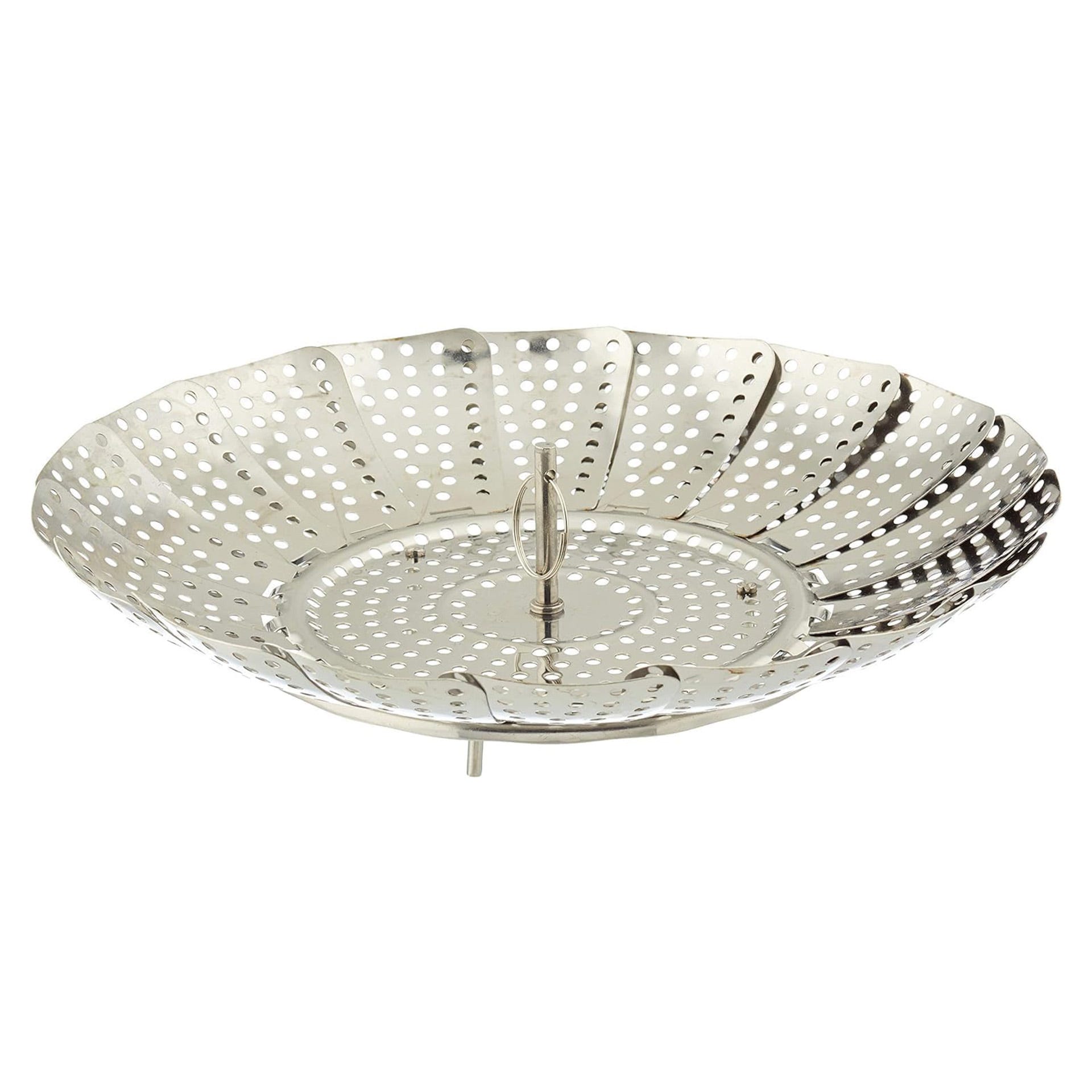 Cestello Per Cottura A Vapore Fackelmann | Acciaio Inox Pieghevole | Diametro 14-24 Cm | Per Verdure E Pesce - Foto 3