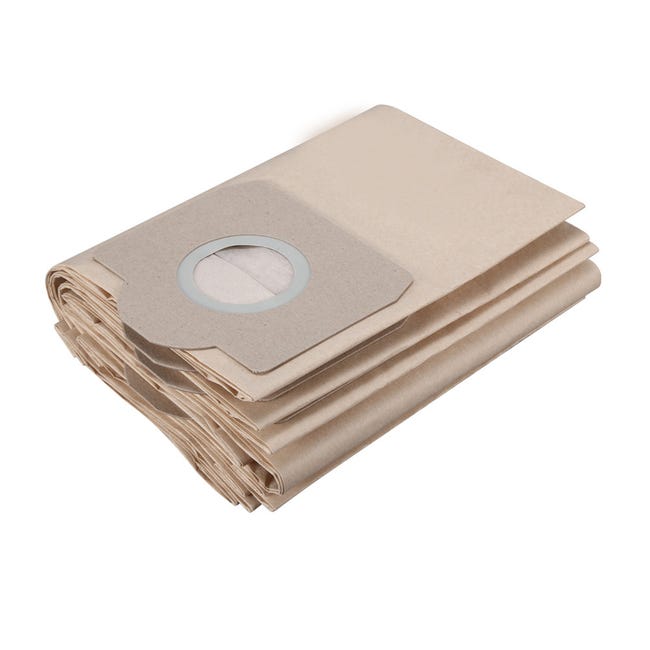 5 Sacchetti per Aspirapolvere Kärcher WD 2.400, WD 2.500, A 2120 Me, MV 2 Premium, NT181, Puzzi 90, SE3001, WD2500M, SE 5.100, SE 6.100 5 Sacchetti per Aspirapolvere Kärcher WD 2.400, WD 2.500, A 2120 Me, MV 2 Premium, NT181, Puzzi 90, SE3001, WD2500M, SE 5.100, SE 6.100
