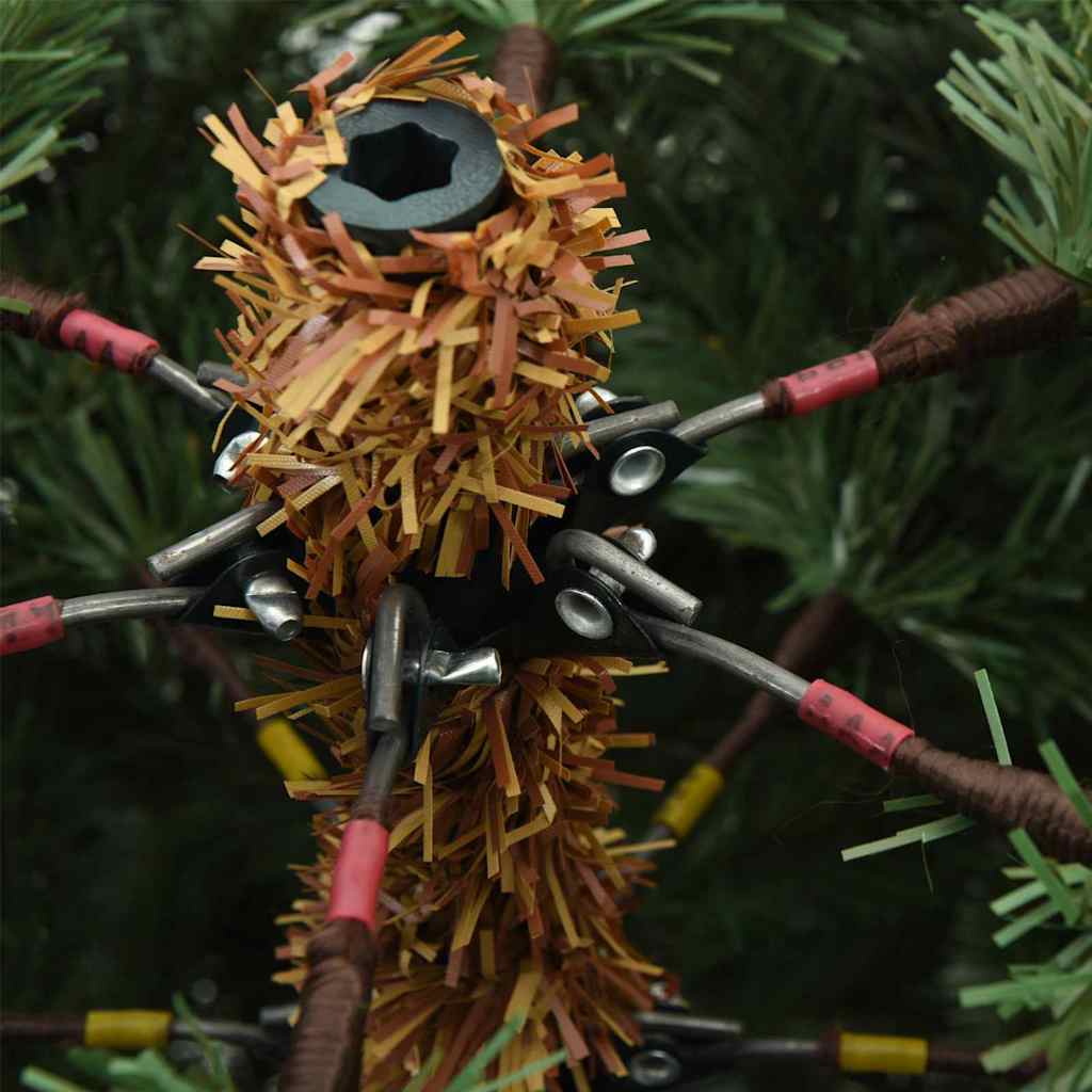 Sapin de Noël | Arbre de Noël artificiel avec 300 LED Vert 180 cm PE et PVC - 9