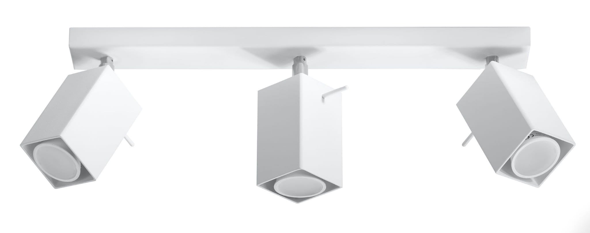 Reflektor sufitowy spot natynkowy Merida listwa biały chromowany 3xGU10x40W wym: 45 x 8 cm metal Sollux Lighting