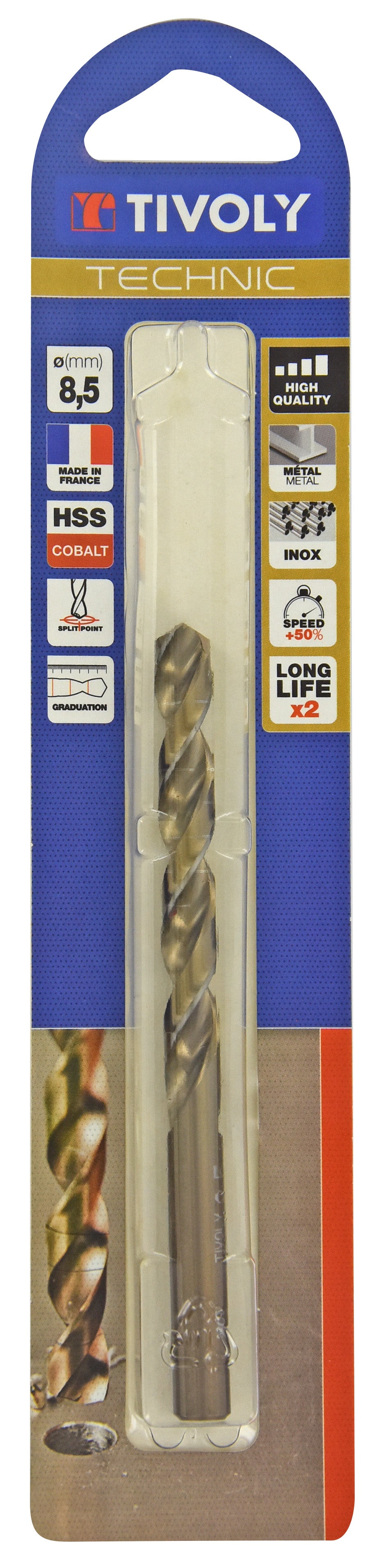 Foret Bois Spirale Unique Tivoly 14mm L200mm Technic Queue SDS+