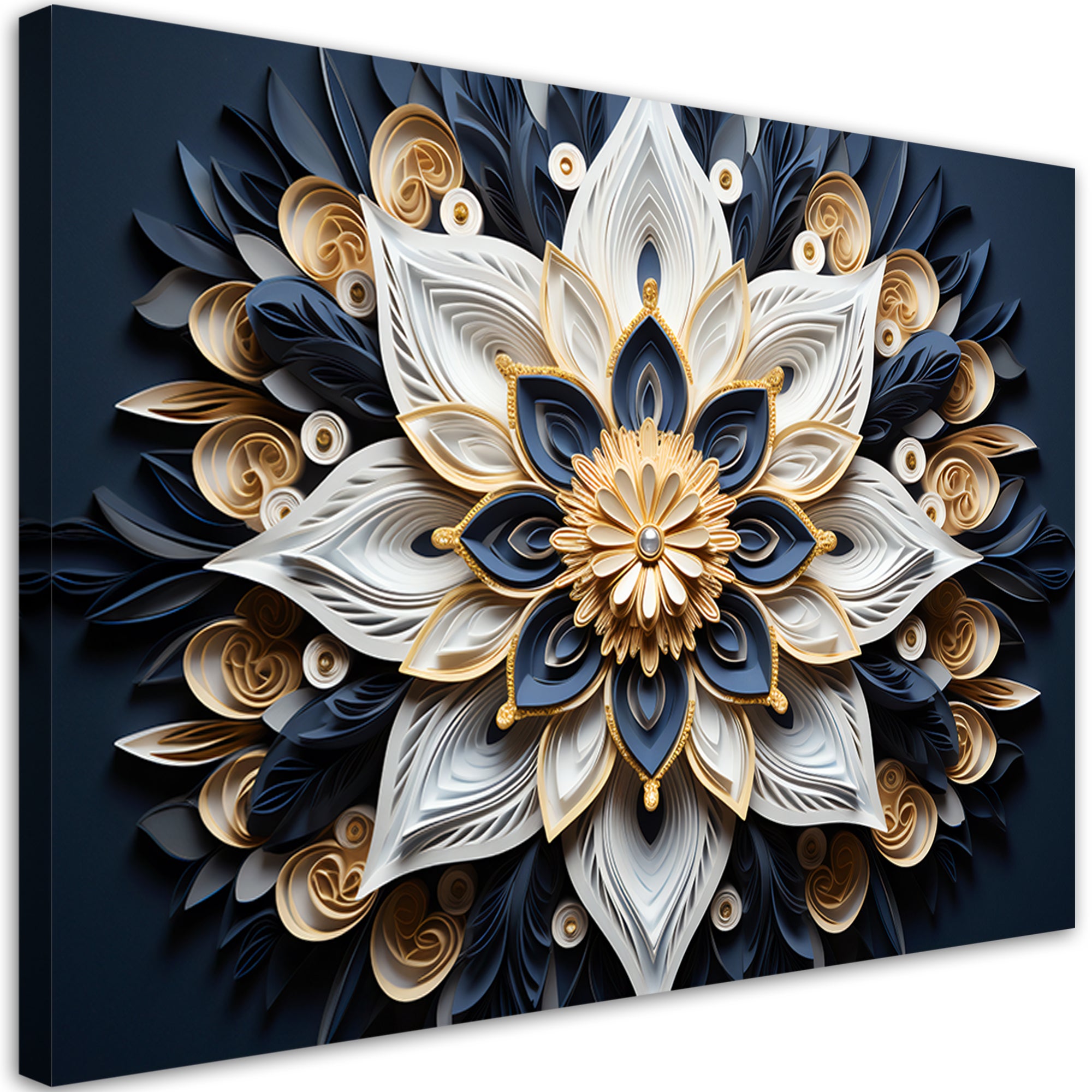 Obraz - AI Kwiaty 3D 100x70