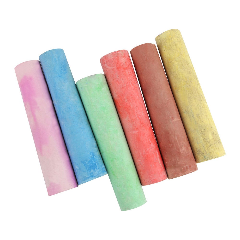 Craie trottoir liderpapel activités créatives scolaires coloris assortis boîte 6 unités - 4