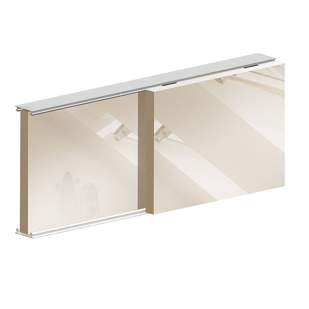Système coulissant SLID'UP 130 pour 2 portes de placard - rail 1,5 m - 70 kg - 3
