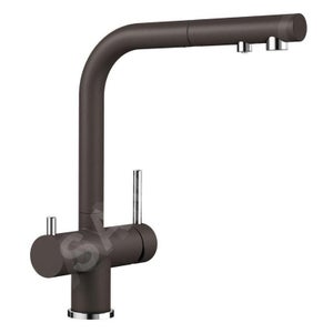 Robinet D'évier De Cuisine BLANCO Fontas-S II En Silgranite Anthracite - Bec Extractible 3 En 1 Avec Eau Filtrée Et Mélangée
