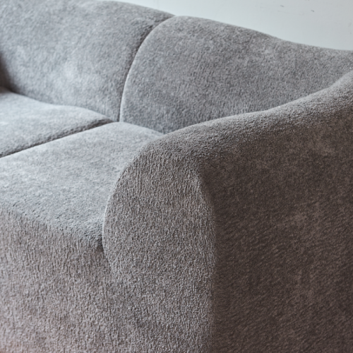 Divano 2 posti in velluto moderno con cuscini – Divano compatto per salotto, ufficio e appartamento – Design morbido per un comfort duraturo - 6