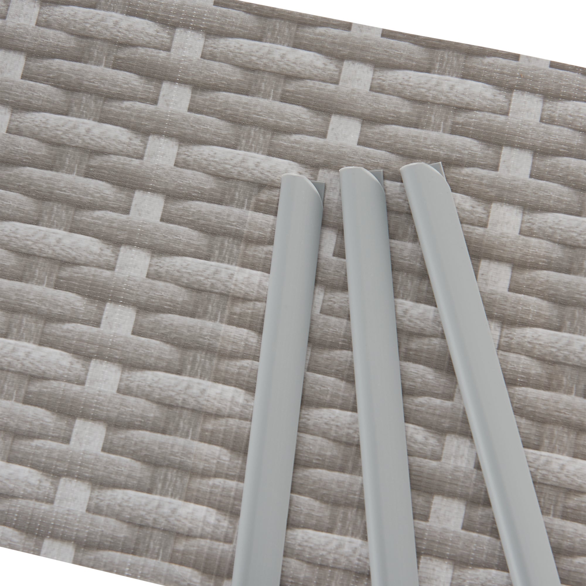 Bande de brise-vue Jesteburg PVC 35 m x 19 cm 6,65 m² gris avec aspect rotin [en.casa] - 7