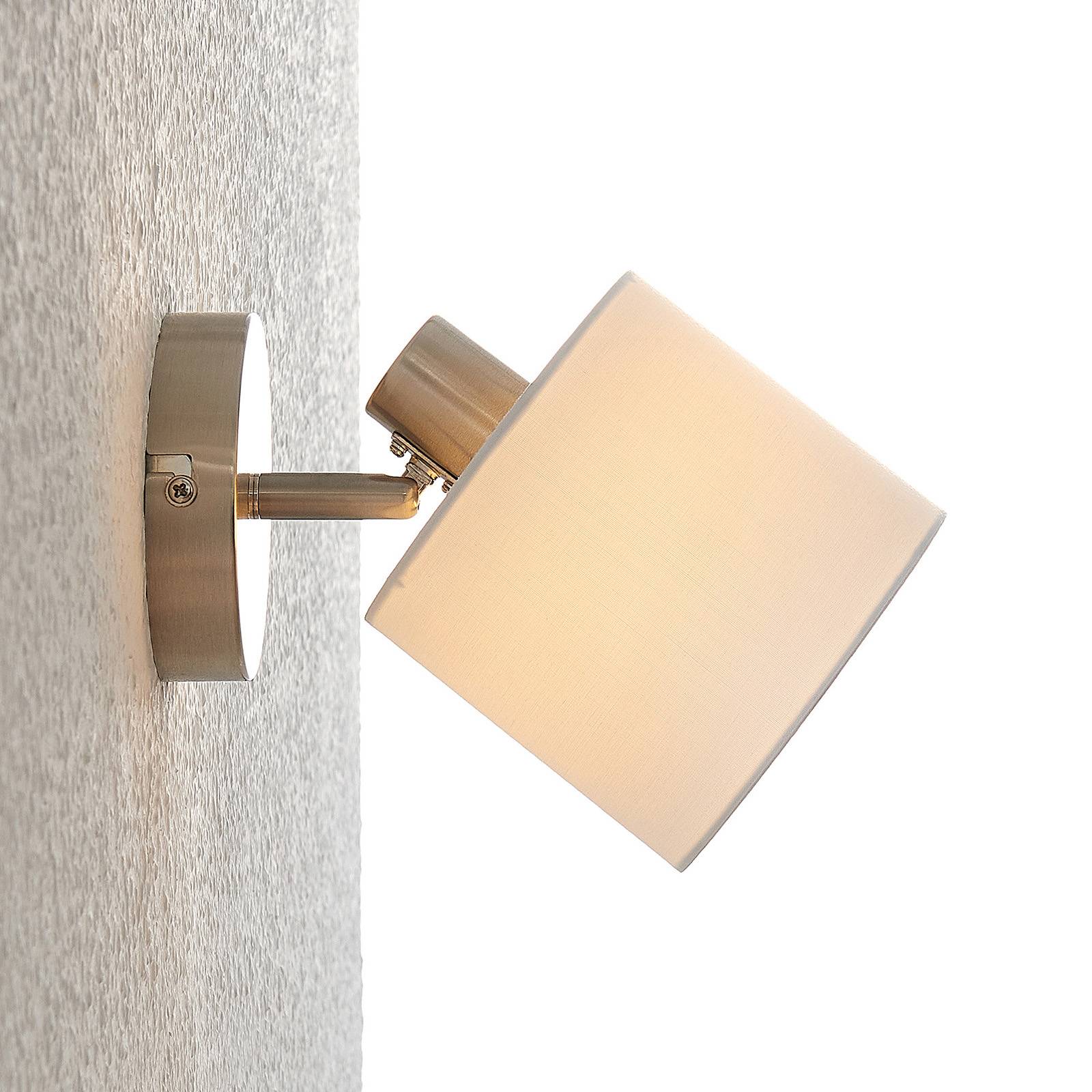 Lindby Stannis applique murale avec textile, nickel mat, Applique, Lampe Murale, Eclairage, Luminaire Mural - 5
