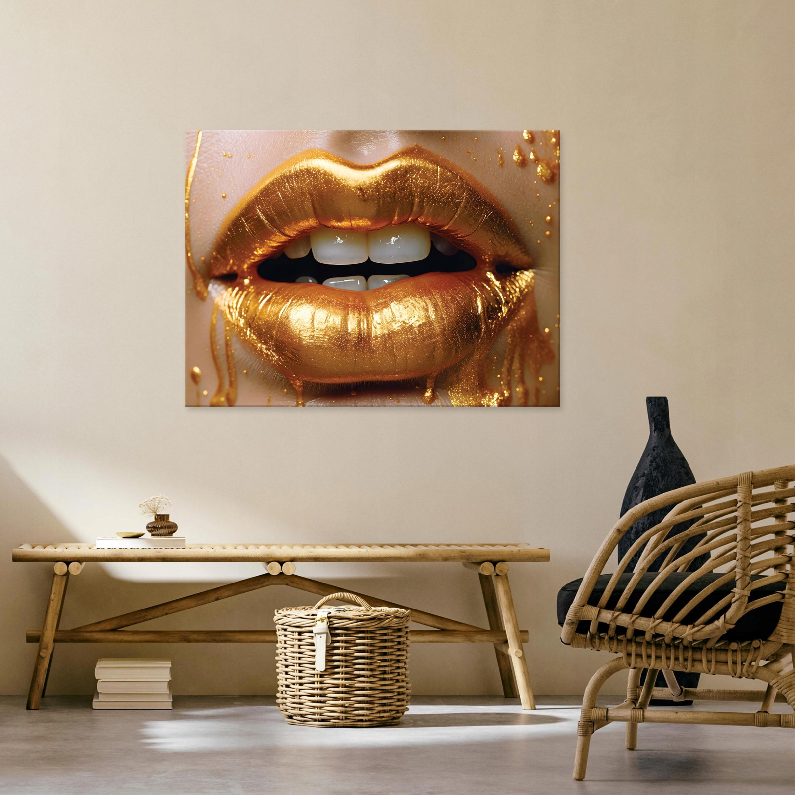 Impression sur Toile Abstrait Femme Moderne 60x40 cm XXL Tableau Décoration Murale Intissé - 2