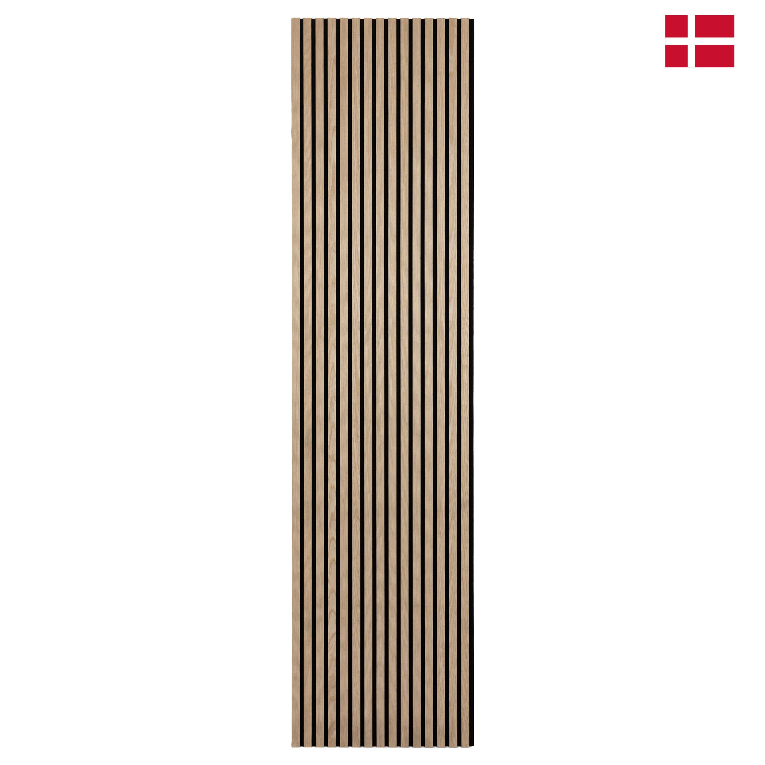 Panneau tasseaux acoustique MDF PREMIUM décor chêne naturel, feutrine noire, 240x60 cm Nordic Acoustics - 5