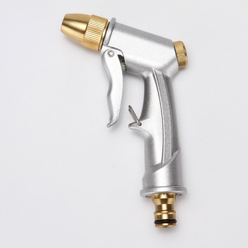 Pistolet D'Arrosage Métal Jardin Haute Pression 4 Modes - Lavage Voiture Et Arrosage Pelouse