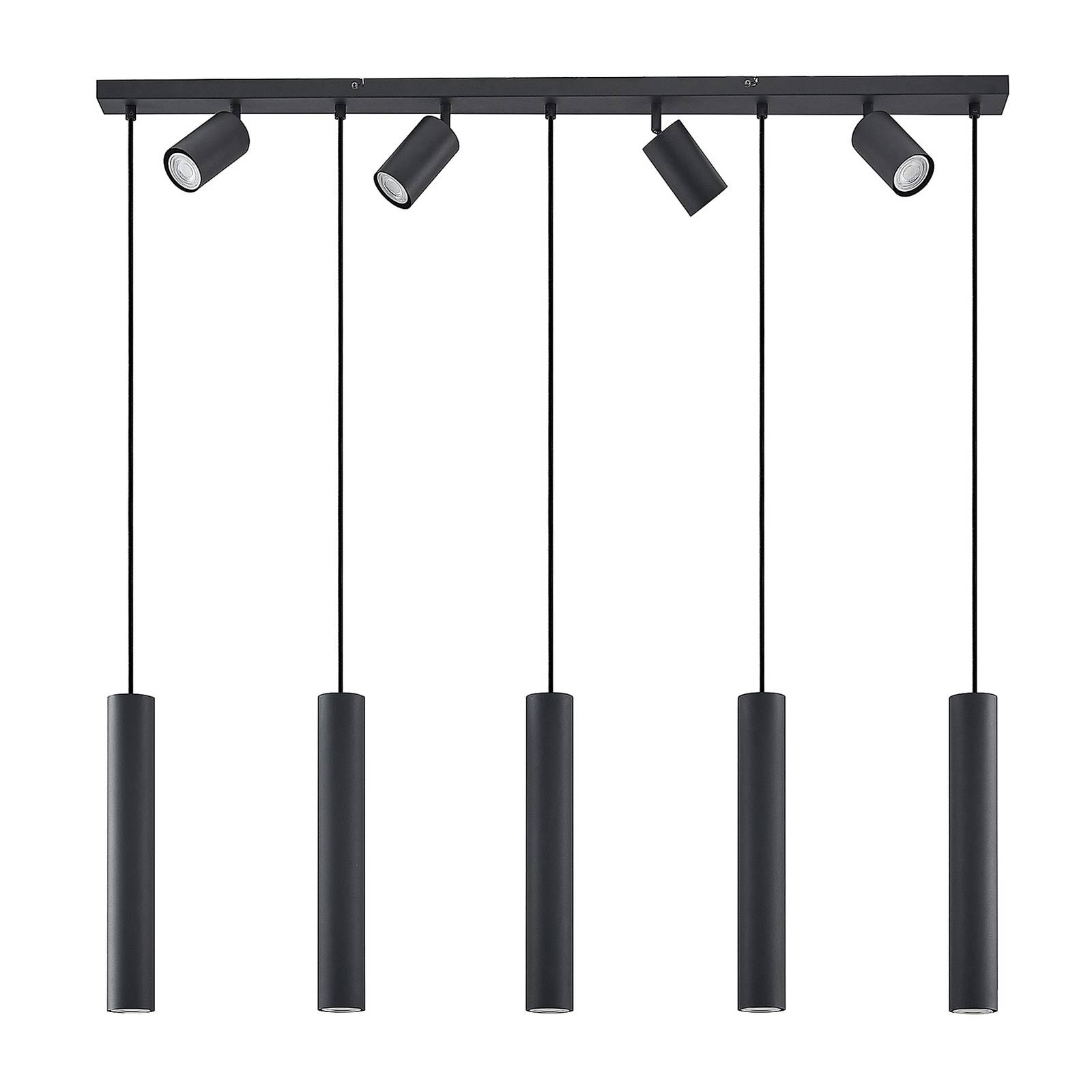 Lindby  Lámpara Colgante Sanad, 116 Cm, 9 Luces, Gu10, Lámpara Colgante, Lámpara Colgante, Lámpara, Lámpara De Techo, Lámpara De Techo, Lámpara Negro , Leroy Merlin