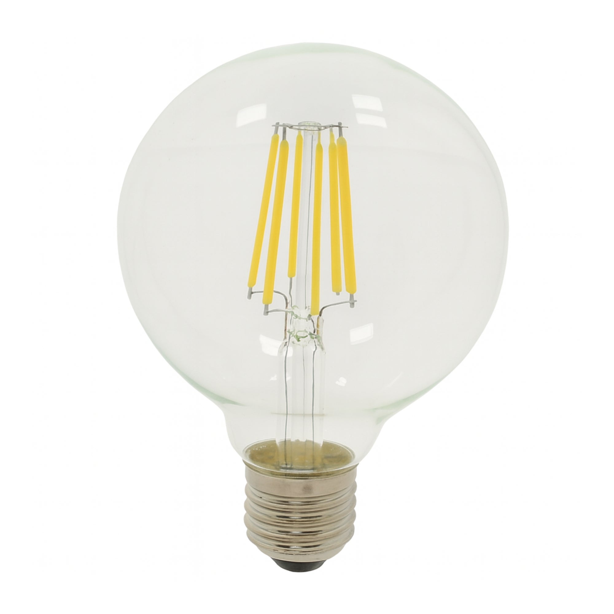 Jandei Ampoule à Led G125 E27 Globe avec Filament 7W 1521Lm Transparent et Vintage. Lumière chaude 2700K - 5