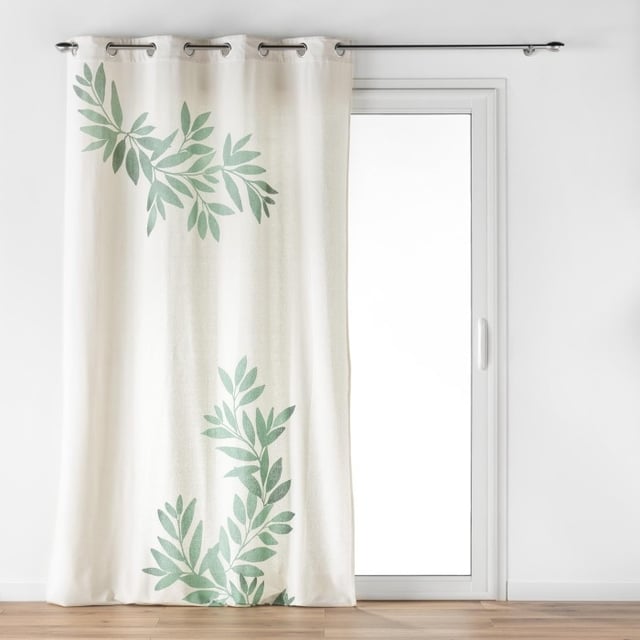 Rideau à Oeillets (140 x 260 cm) Nymphea, Coton/Polyester Imprimé