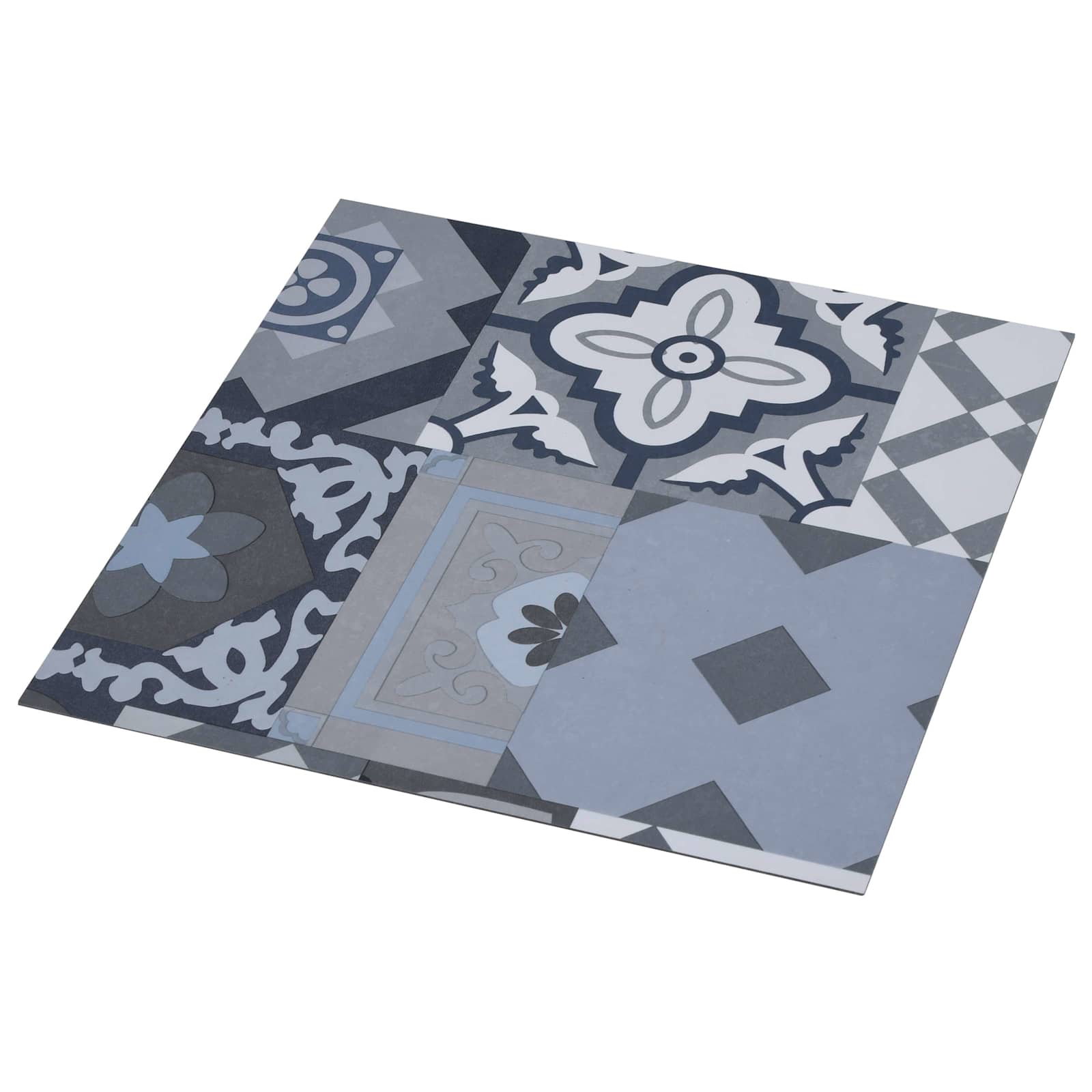 Planches de sol en PVC à motif coloré 5,11 m² 55 pièces - 2