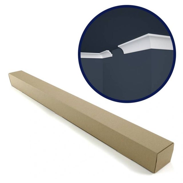 Lot de 20 (40ml) Corniches de Plafond décoratives - Lisse - 200x5x5 cm