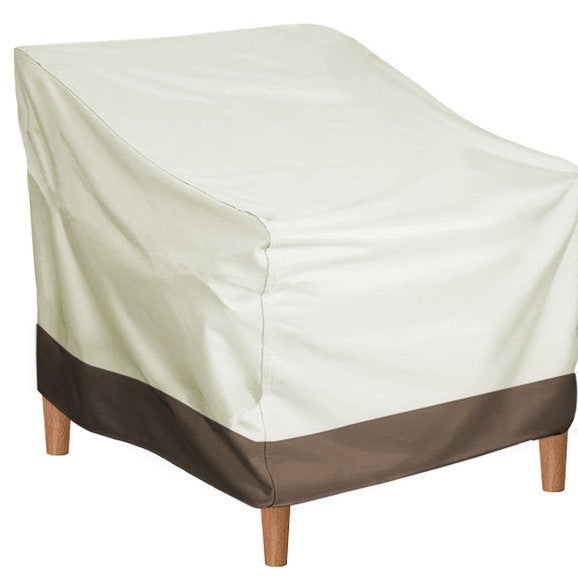 Wodoodporny pokrowiec na meble ogrodowe, tkanina Oxford, kolor kawy ryżowej, 80 x 85 x 91,5 cm, odpowiedni na krzesła wypoczynkowe, 1 sztuka