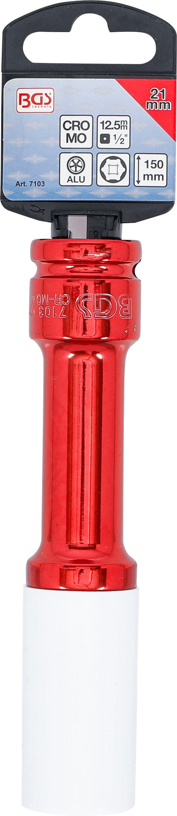 Douille à choc avec protection | 12,5 mm (1/2) | 21 mm - 4